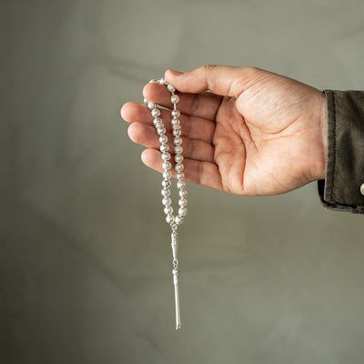 İnce İşçilikli Enderun Gümüş Tesbih - WATE017