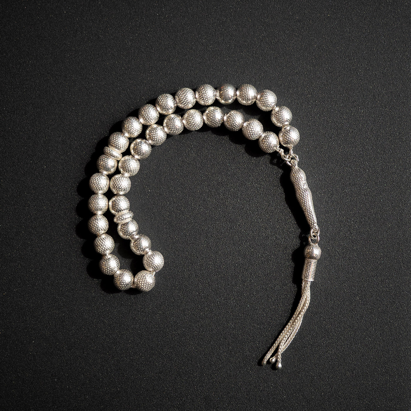 İnce İşçilikli Enderun Gümüş Tesbih - WATE017