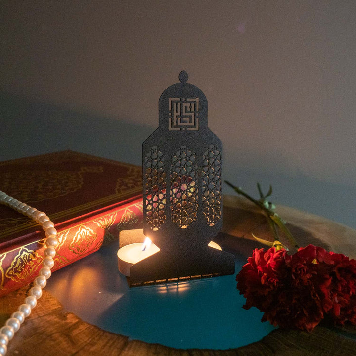 FIRSAT - Muhammed Resulullah Yazılı Metal Mumluk - WAMH023