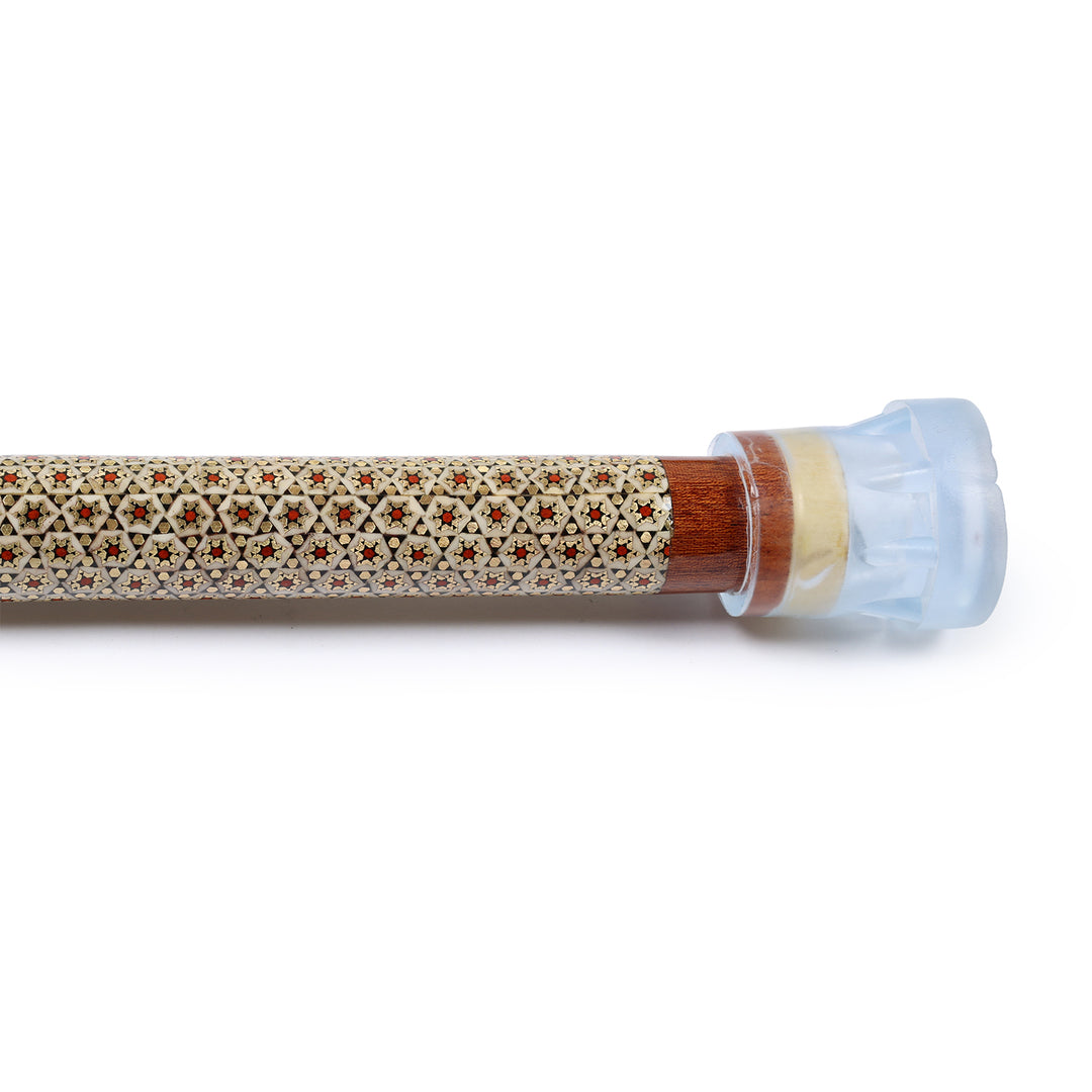 El Yapımı Hatem İşlemeli Ahşap Baston - WAAH178
