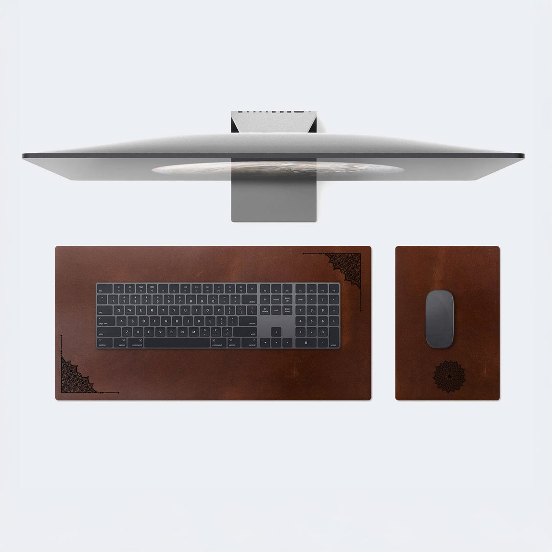 Deri Masa Matı &amp; Mouse Pad Seti (Çizilmez Deri) - WAD010