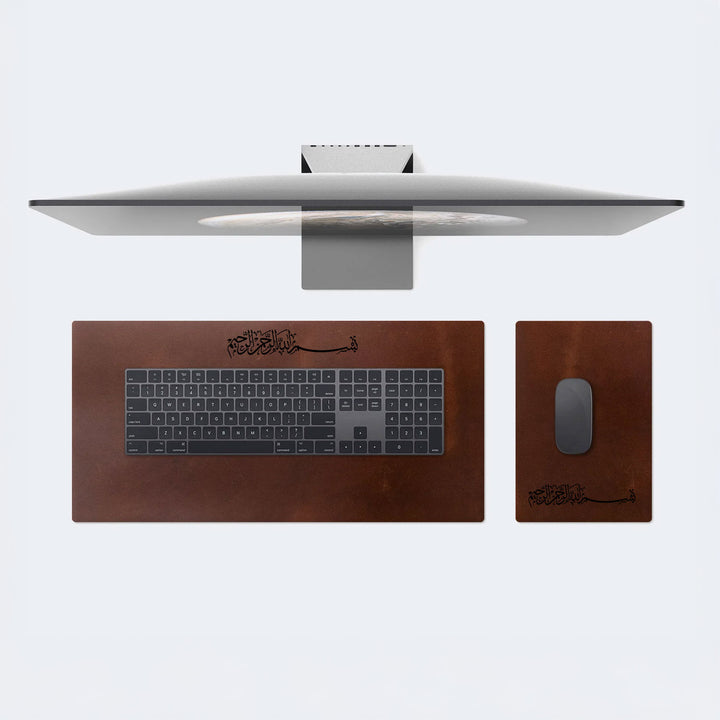 Deri Masa Matı &amp; Mouse Pad Seti (Çizilmez Deri) - WAD010