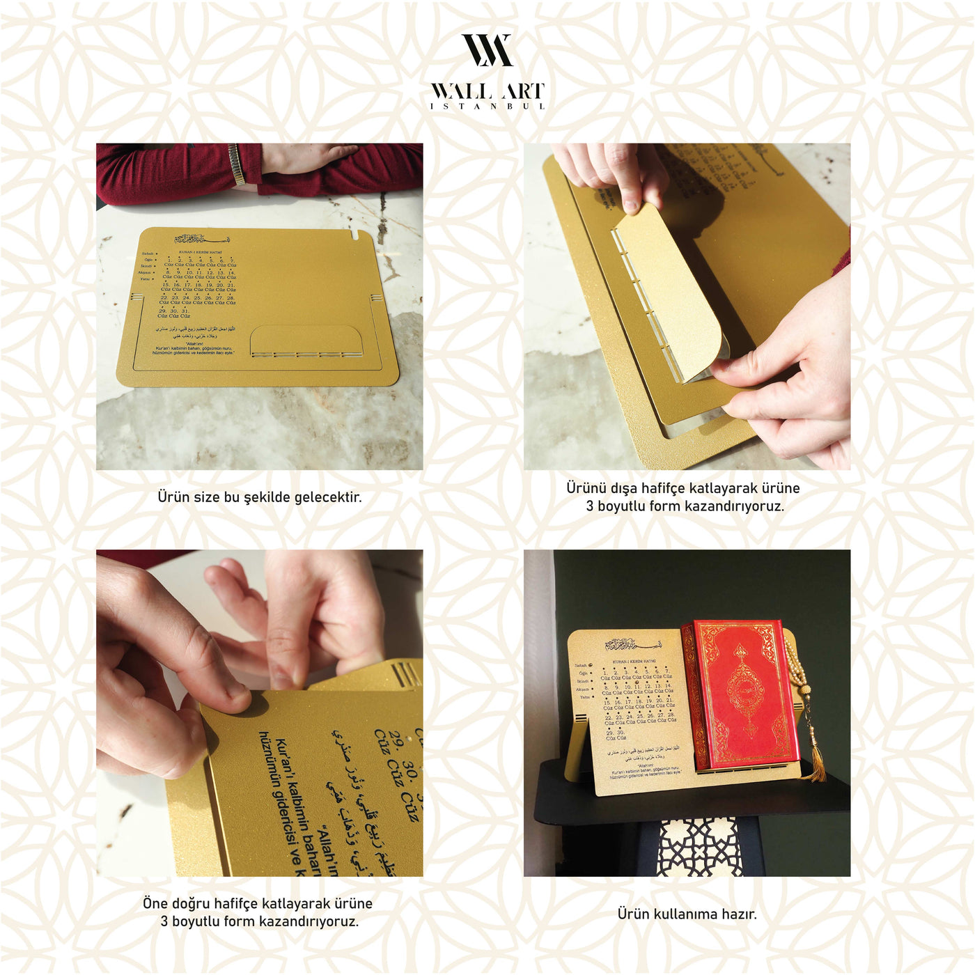 Metal Cüz İlerleme Takibi & Kur’an Standı - WAMH203