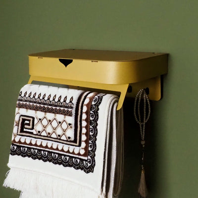 Sefa - Aynalı Metal Duvar Rafı ve Askılık - WAMH209