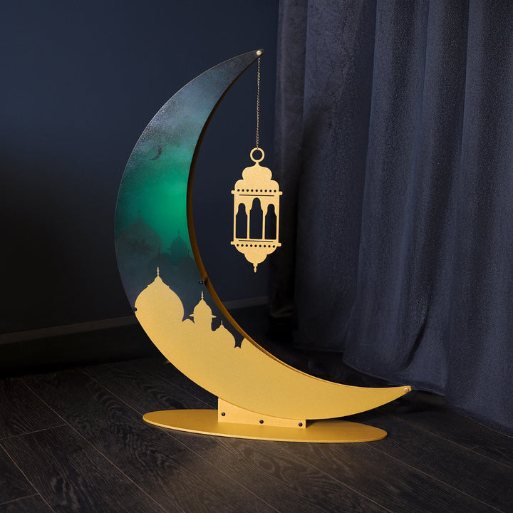 68 cm 3 Boyutlu Renkli Metal Ramazan Hilali - WAMH227