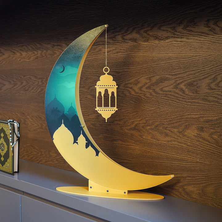 68 cm 3 Boyutlu Renkli Metal Ramazan Hilali - WAMH227