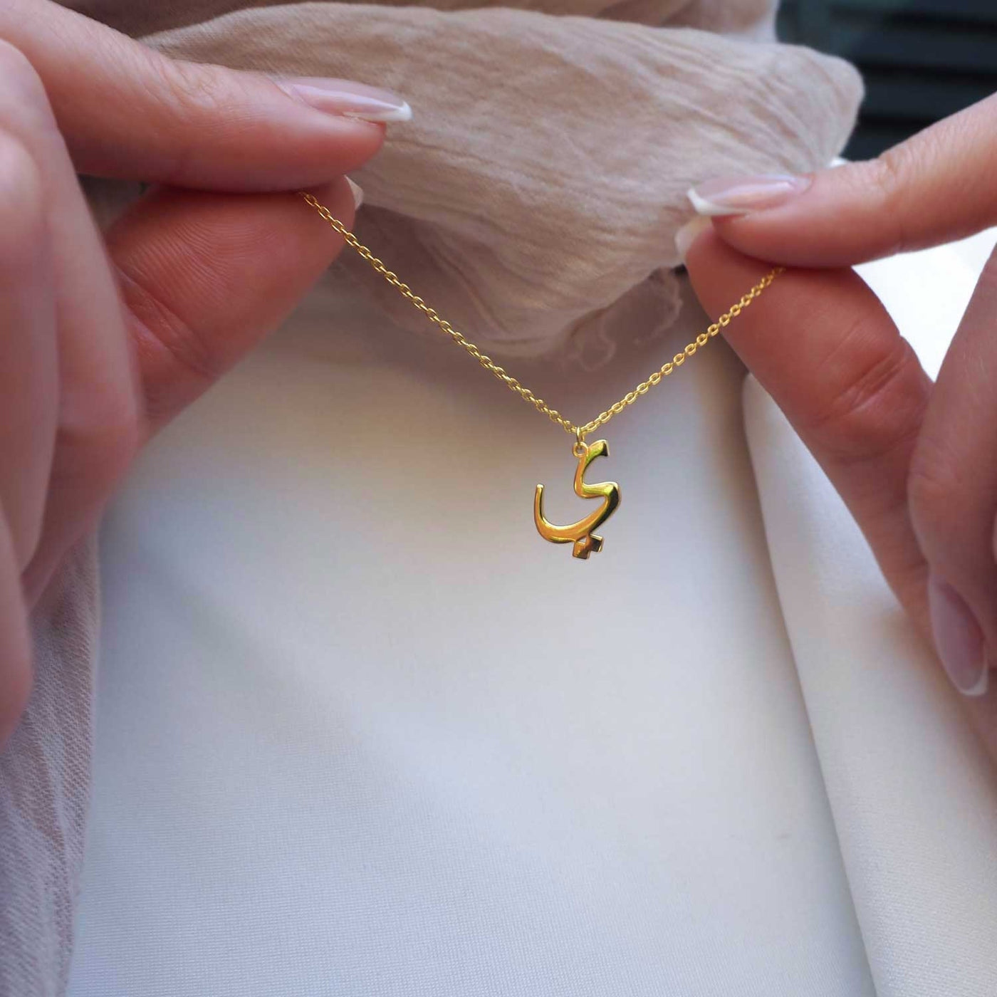 Kişiye Özel Harfli Gümüş Kolye (Altın Kaplama) - WAMT017