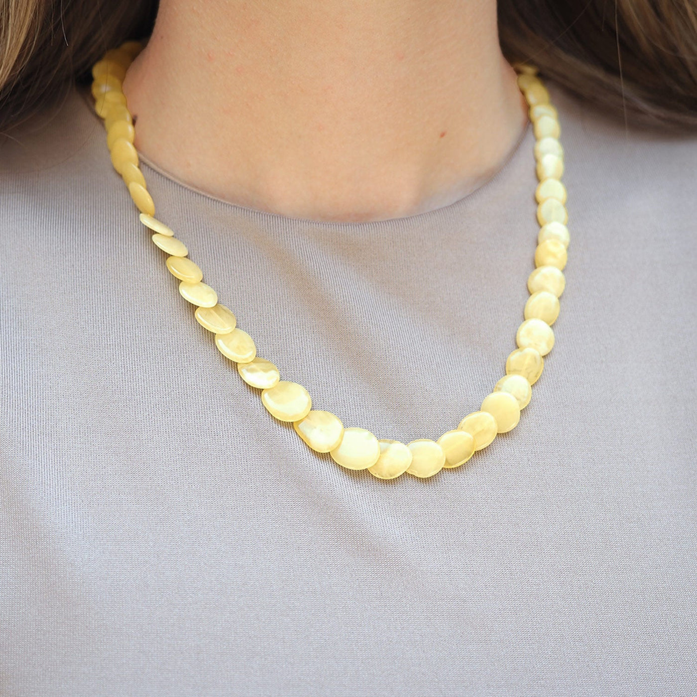 Doğal Kehribar Kadın Kolyesi – WAMT028