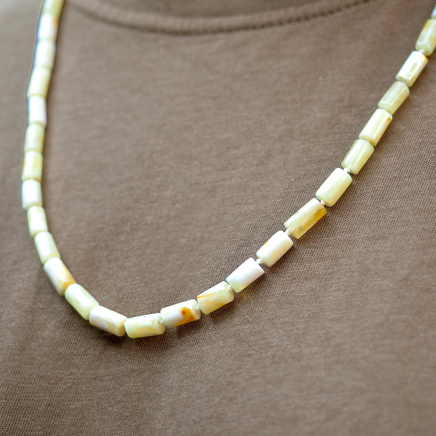 Doğal Kehribar Erkek Kolyesi  - WAMT030