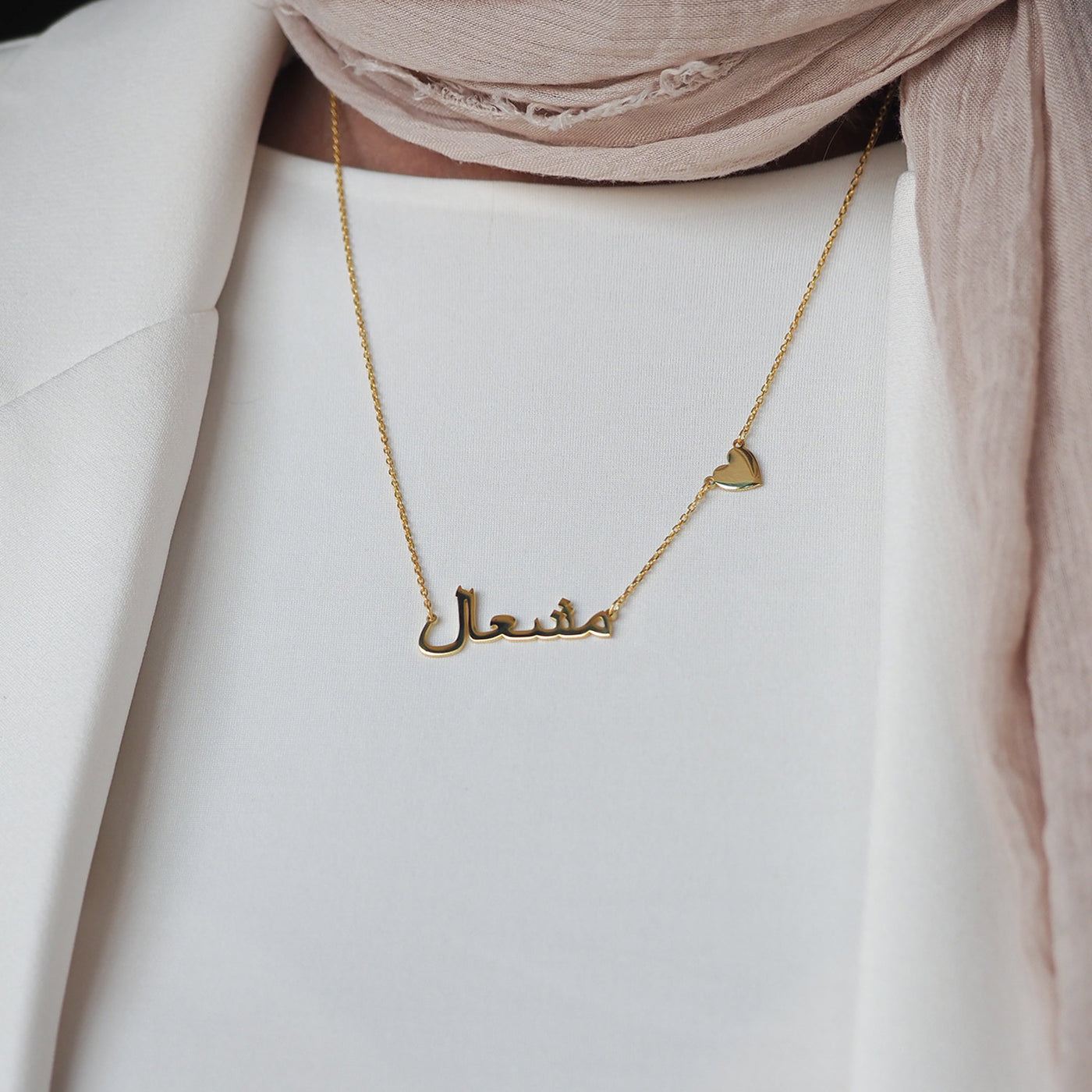 Kişiye Özel İsimli Kalpli Gümüş Kolye - WAMT034