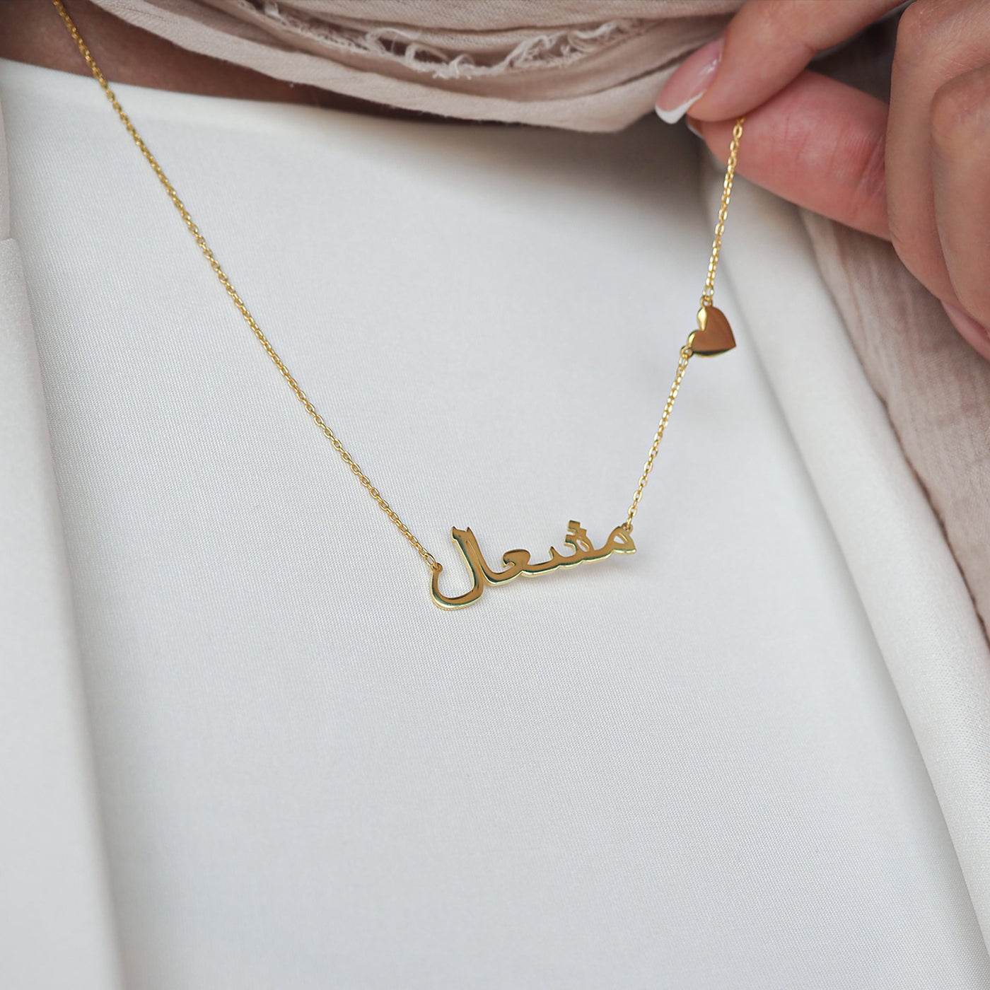 Kişiye Özel İsimli Kalpli Gümüş Kolye - WAMT034