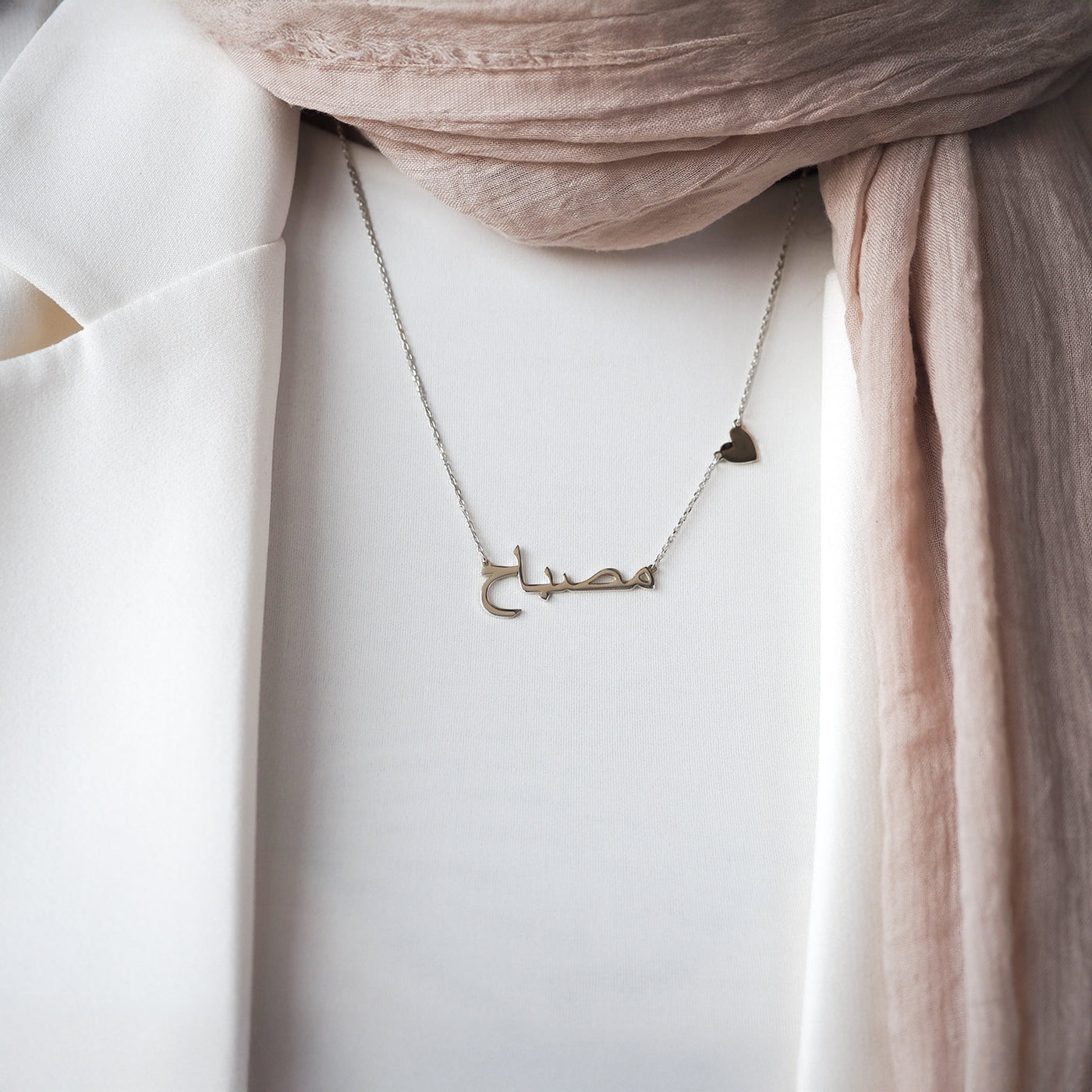 Kişiye Özel İsimli Kalpli Gümüş Kolye - WAMT034