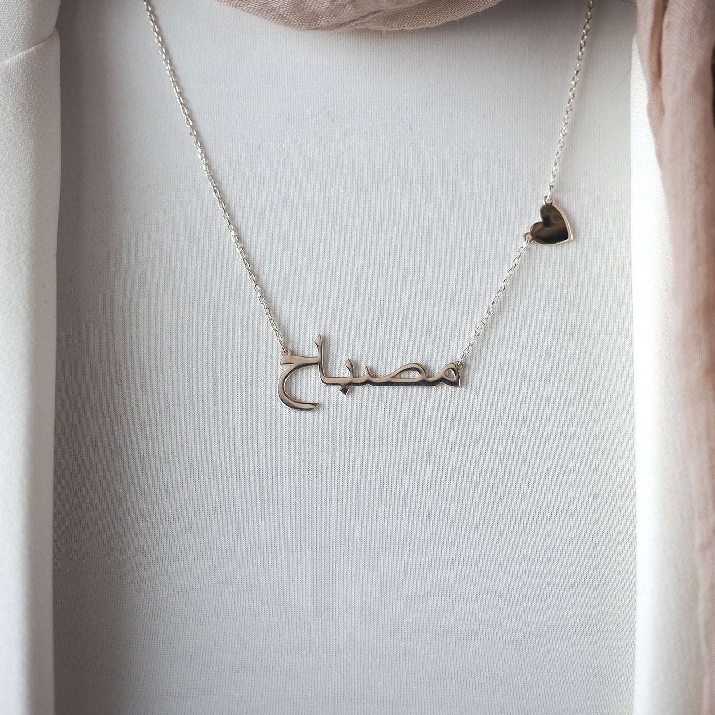 Kişiye Özel İsimli Kalpli Gümüş Kolye - WAMT034