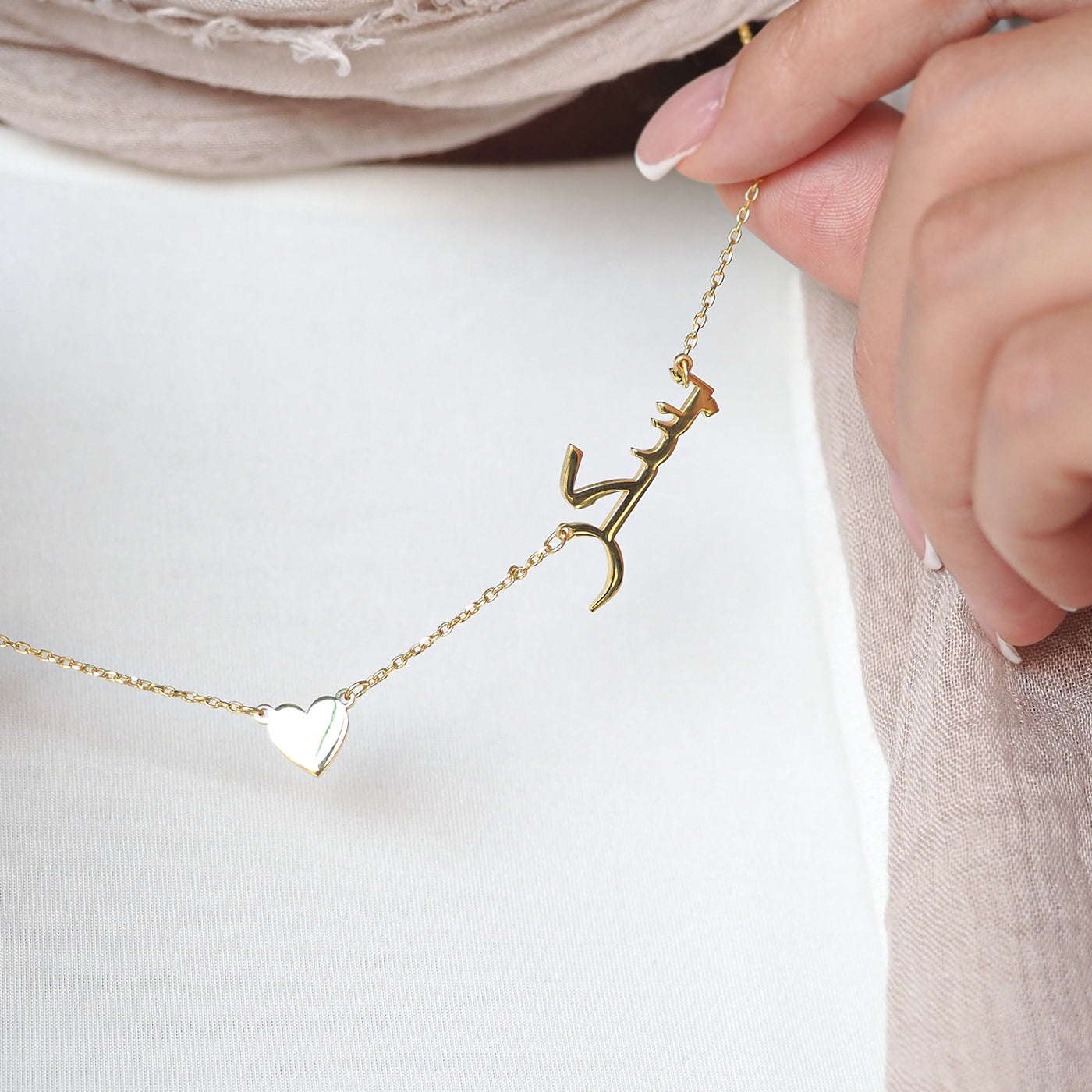 Kişiye Özel 2 İsimli Gümüş Kolye - WAMT037