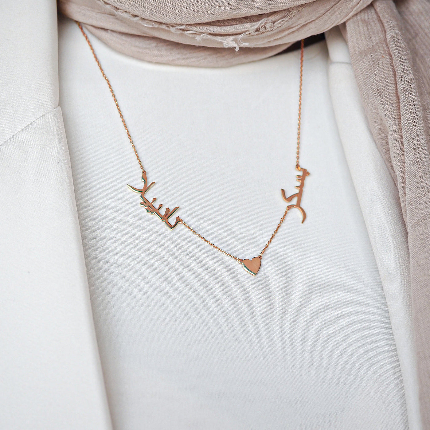 Kişiye Özel 2 İsimli Gümüş Kolye - WAMT037