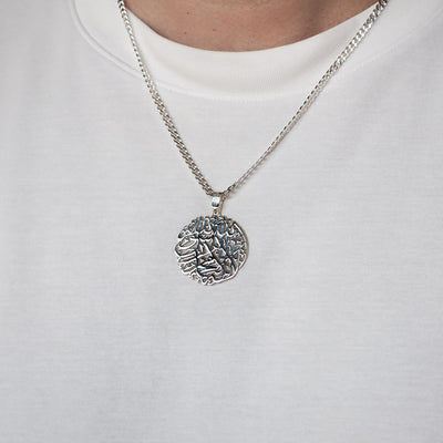 Kelime-i Tevhid Yazılı Gümüş Kolye - WAMT038