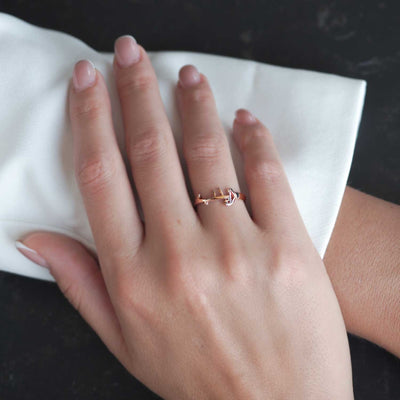 Kişiye Özel İsimli Gümüş Yüzük (Ayarlanabilir Ölçü) - WAMT044