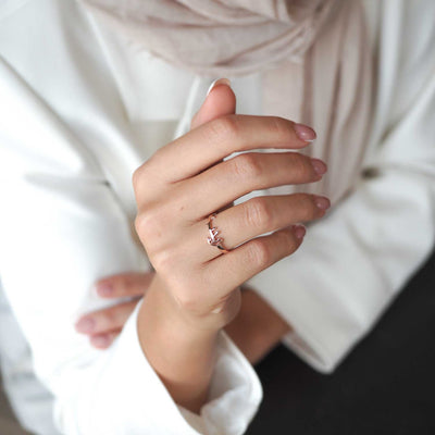 Kişiye Özel İsimli Gümüş Yüzük (Ayarlanabilir Ölçü) - WAMT044