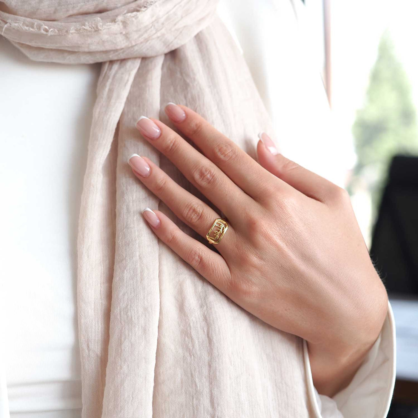 Kişiye Özel İsimli Gümüş Yüzük (Ayarlanabilir Ölçü) - WAMT045