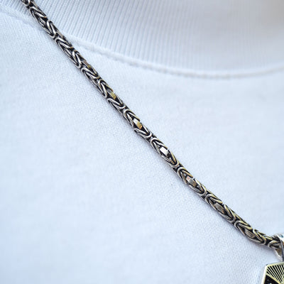 Allah Yazılı Gümüş Kolye - WAMT069