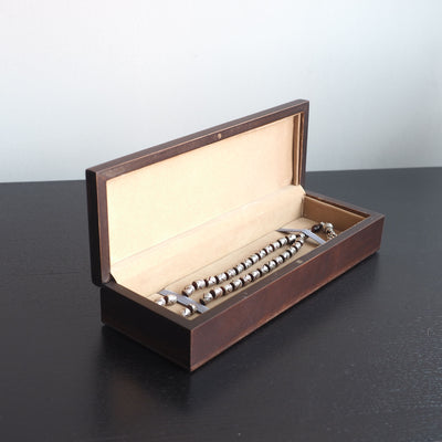 Gümüş İşlemeli Ahşap Tesbih Kutusu – WAP018