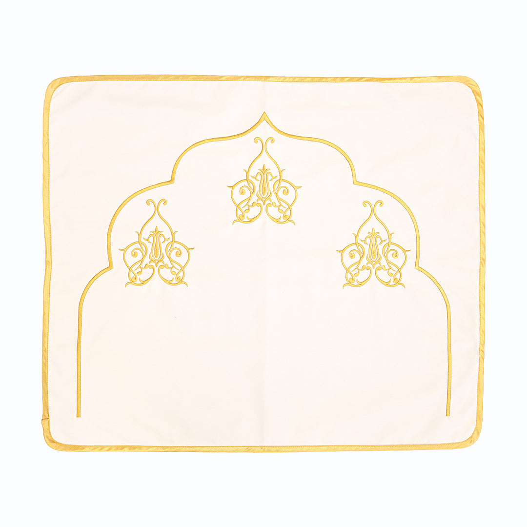Maraş İşi Nakışlı Kadife Yarım Seccade ve Taşıma Kesesi - WAS051