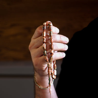 Usta İşçilikli Özel Döküm Sıkma Kehribar Tesbih – WATD004