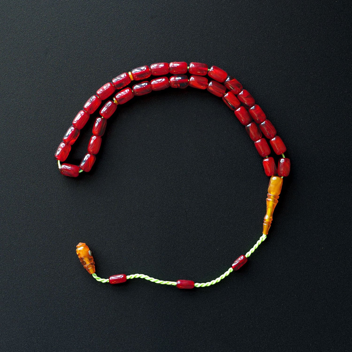 Özel Döküm Sıkma Kehribar Tesbih - Hitame Altın İmzalı – WATD008