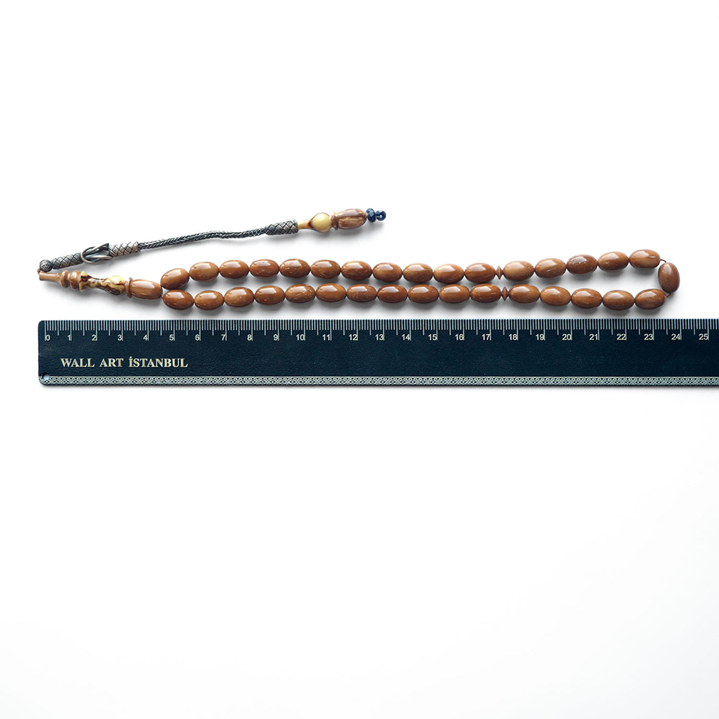 Usta İşçilikli 1000 Ayar Gümüş Kazaz Püskül Kuka Katalin Kombinli Tesbih - WATD137