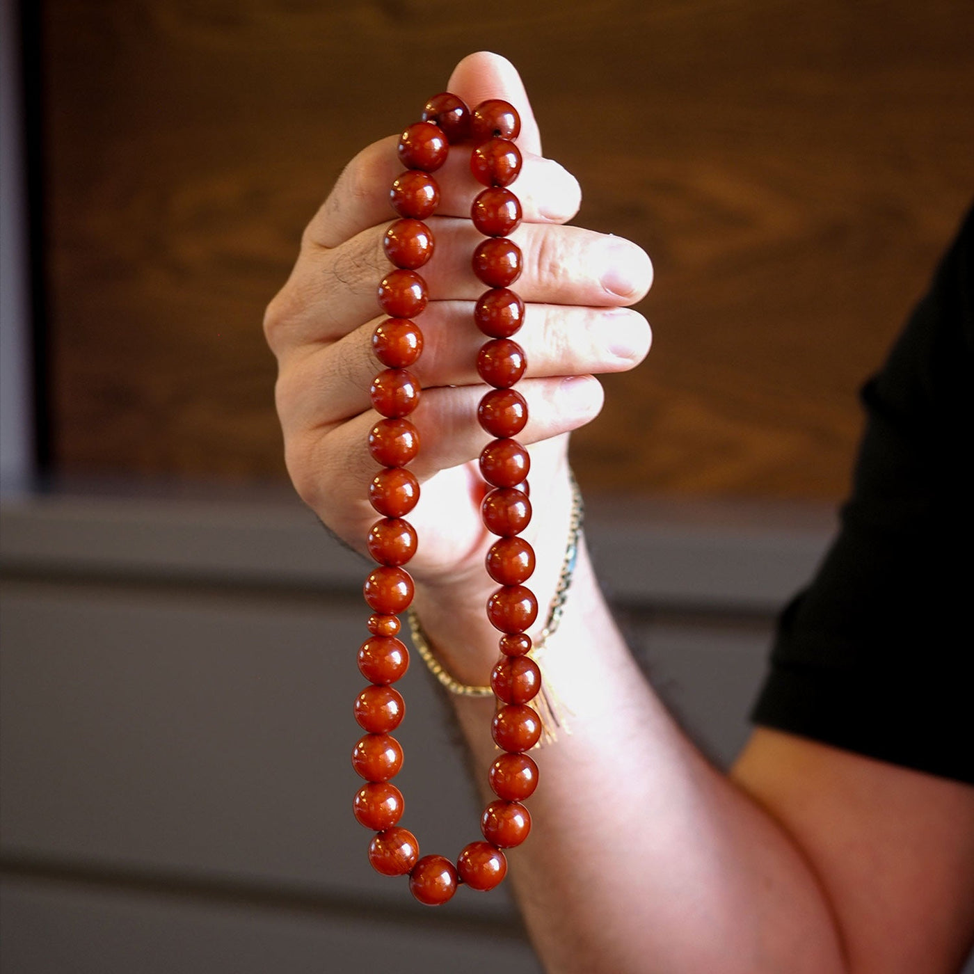 Sıkma Kehribar Tesbih (Fırınlanmış Arabic Model) - WATD031