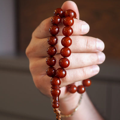 Sıkma Kehribar Tesbih (Fırınlanmış Arabic Model) - WATD031