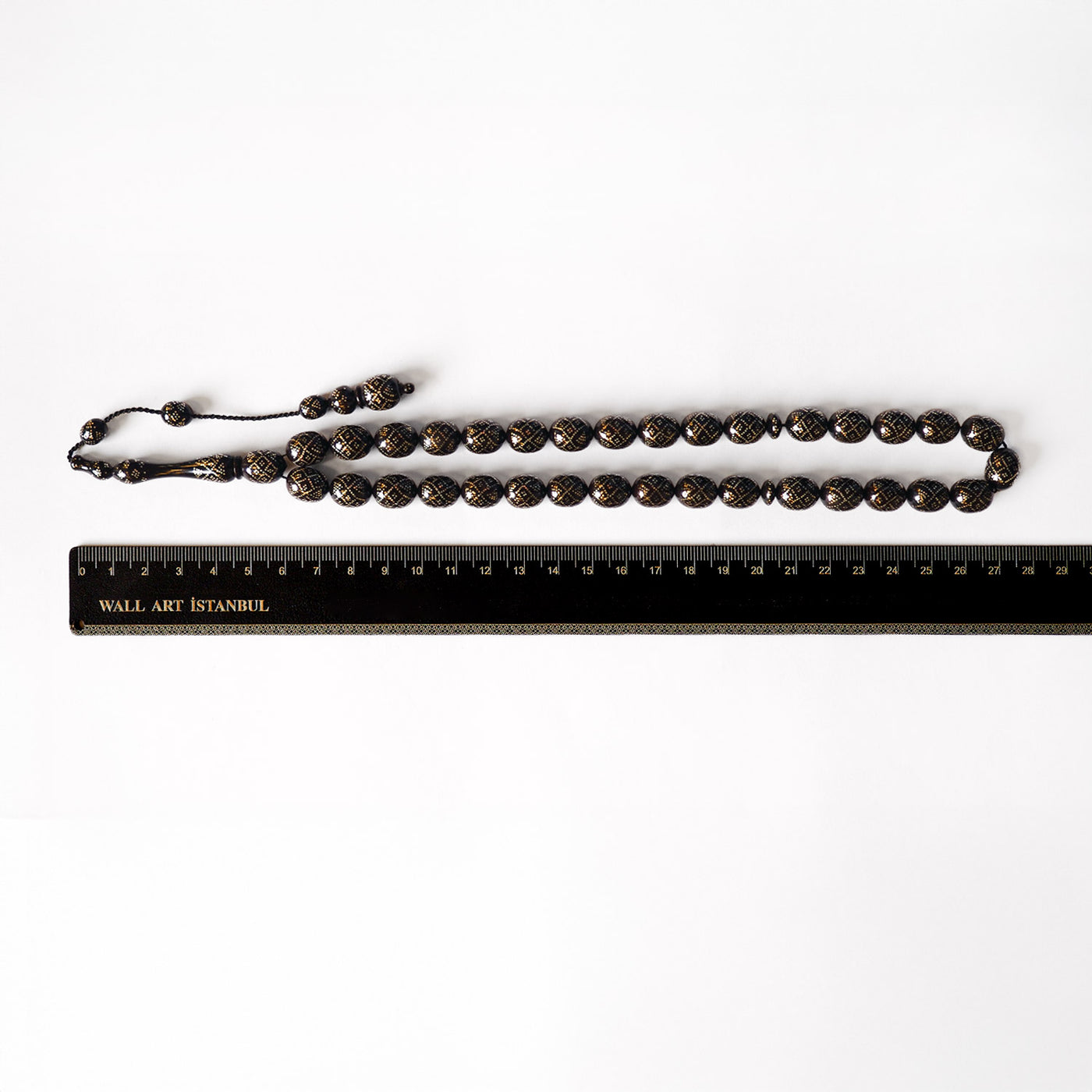 İnce İşçilikli Gümüş Çakımlı Kuka Tesbih - WATD089