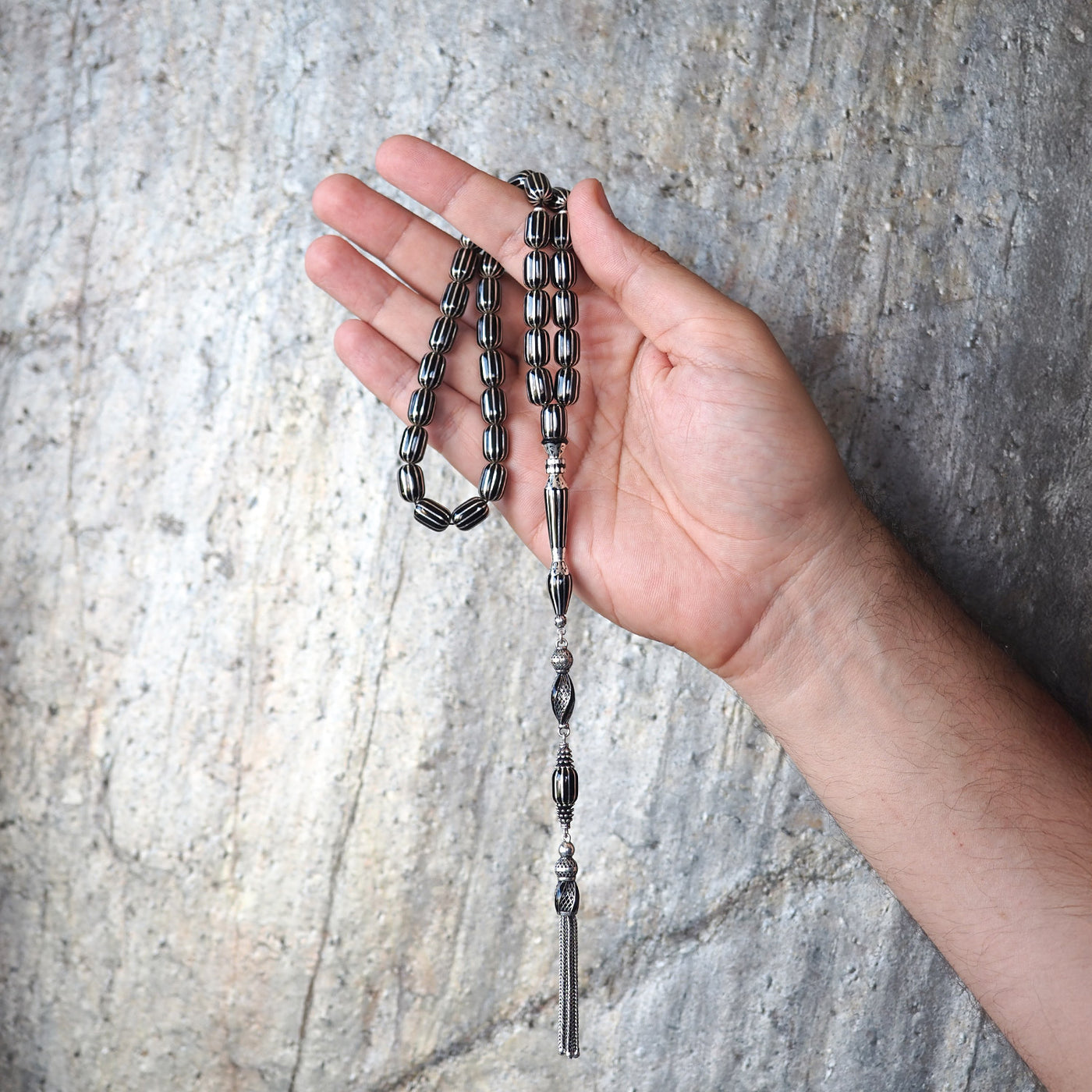 12'li Yarma Oltu Taşı Tesbih - Usta İşçilikli - WATD100