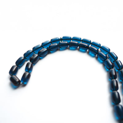 Gümüş İmameli Ateş Sıkma Kehribar Tesbih - WATD116