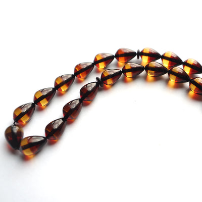 Gümüş Püsküllü Sürmeli Ateş Sıkma Kehribar Tesbih - WATD127