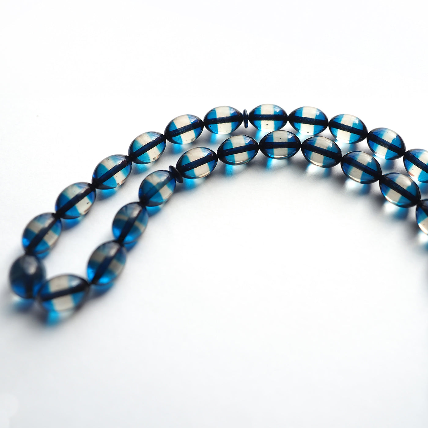 Gümüş Püsküllü Sürmeli Ateş Sıkma Kehribar Tesbih - WATD128