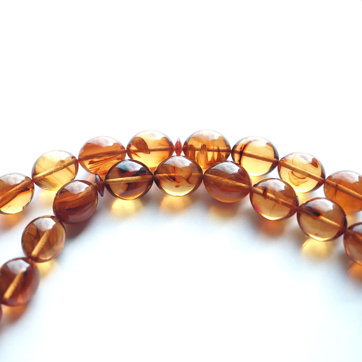 Ateş Sıkma Kehribar Tesbih Arpa Kesim Vazo Model - WATD144