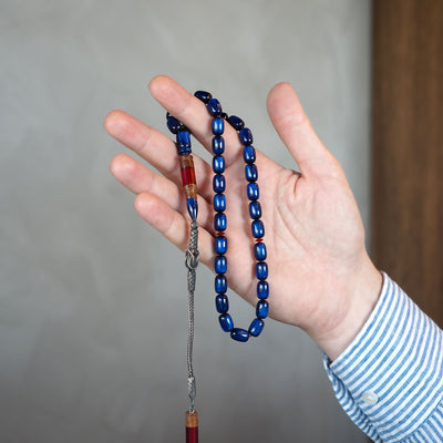 Usta İşçilikli 1000 Ayar Gümüş Kazaz Püskül Kuka Katalin Kombinli Tesbih - WATD152