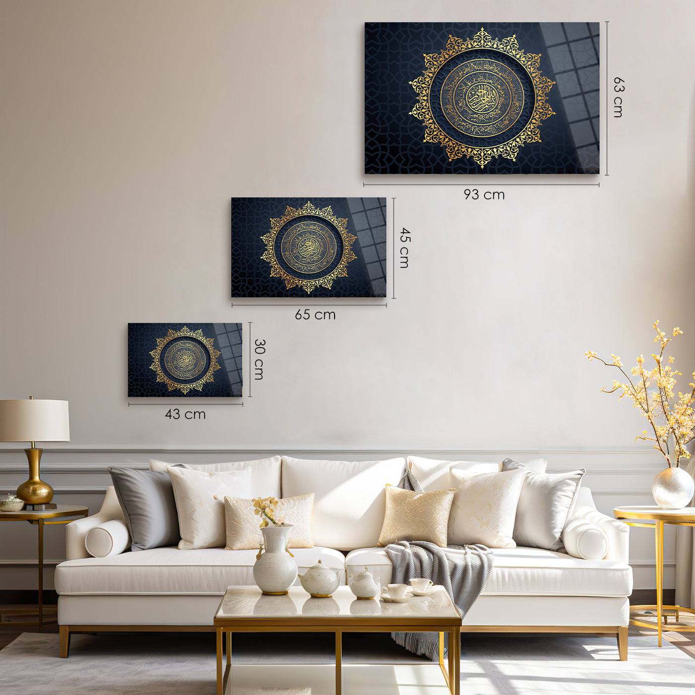 Ayetel Kürsi Cam Tablo  - WTC018