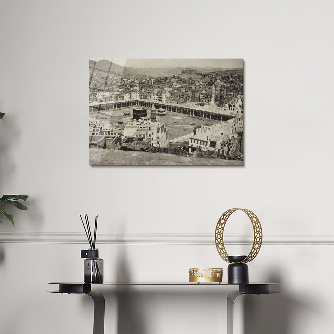 Eski Kabe Görüntüsü Cam Tablo - WTC059