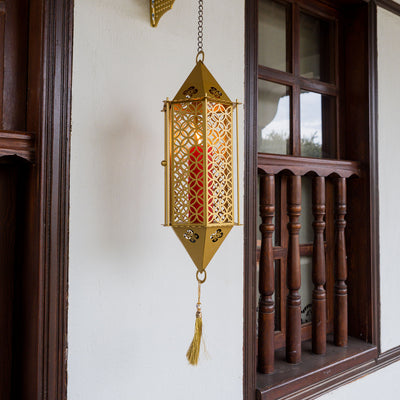 İslami Desenli Metal Duvar Mumluğu - WAMH120