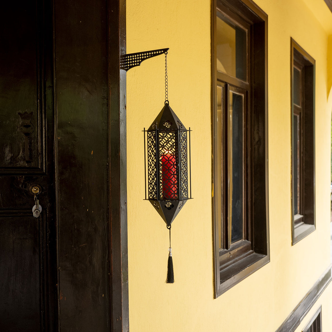 İslami Desenli Metal Duvar Mumluğu - WAMH120