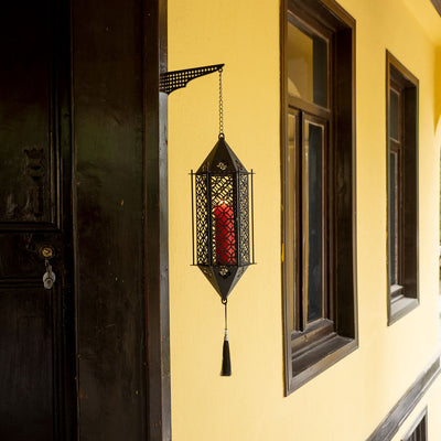 İslami Desenli Metal Duvar Mumluğu - WAMH120