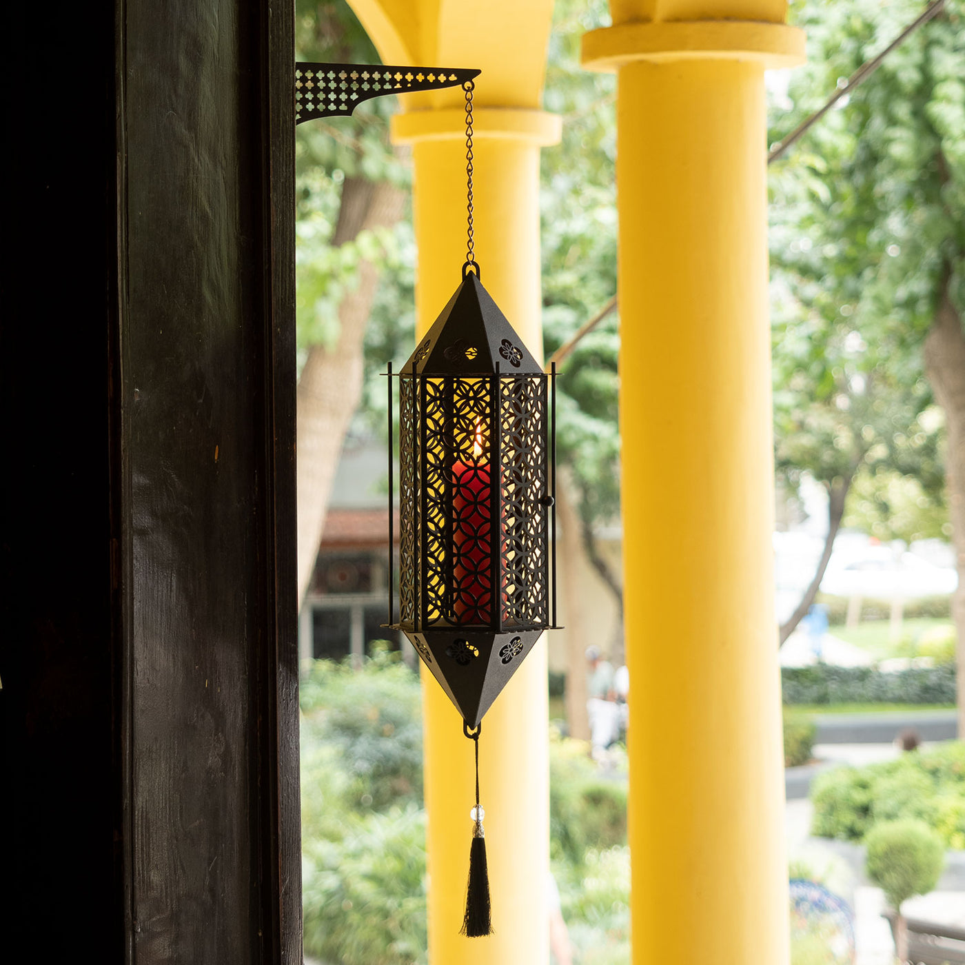 İslami Desenli Metal Duvar Mumluğu - WAMH120