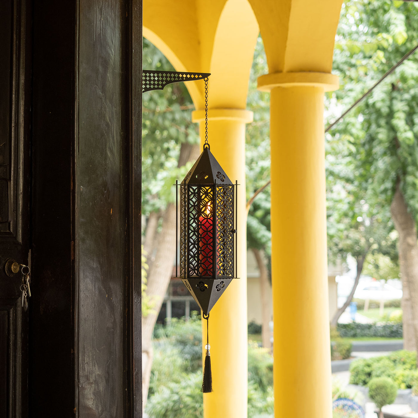 İslami Desenli Metal Duvar Mumluğu - WAMH120