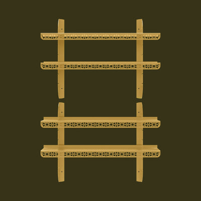 Kadem Ayarlanabilir Metal İslami Duvar Rafı – WAMH199