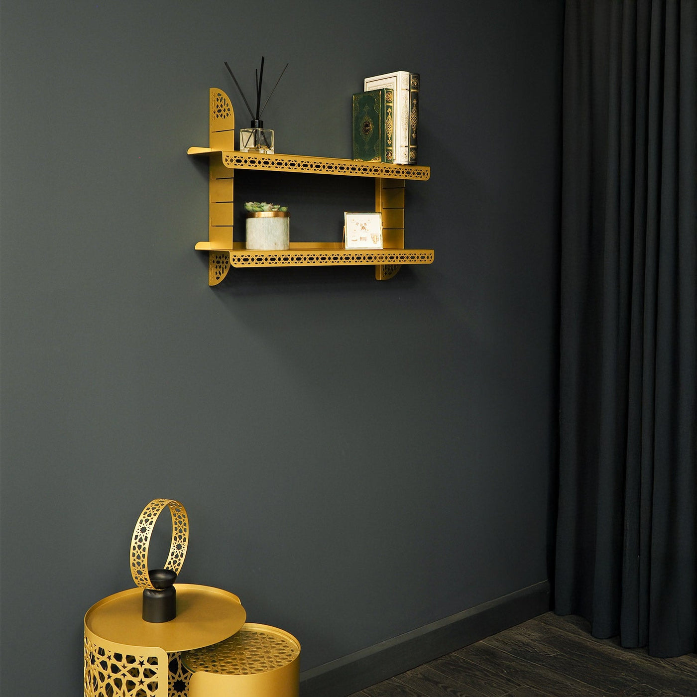 Kadem Ayarlanabilir Metal İslami Duvar Rafı – WAMH199