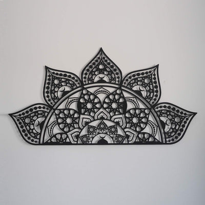 İslami Desenli Metal Mandala Duvar Tablosu (4 Yöne Asılabilir) - WAM163