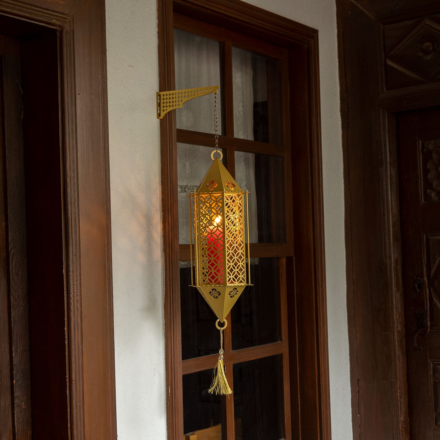 İslami Desenli Metal Duvar Mumluğu - WAMH120