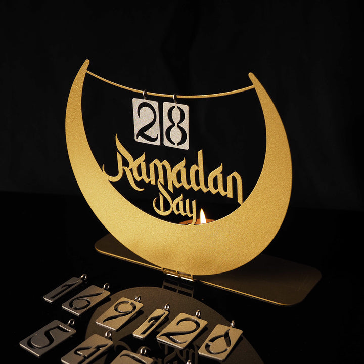 "Ramadan Day" Yazılı Metal Masaüstü Ramazan Takvimi - WAMH125